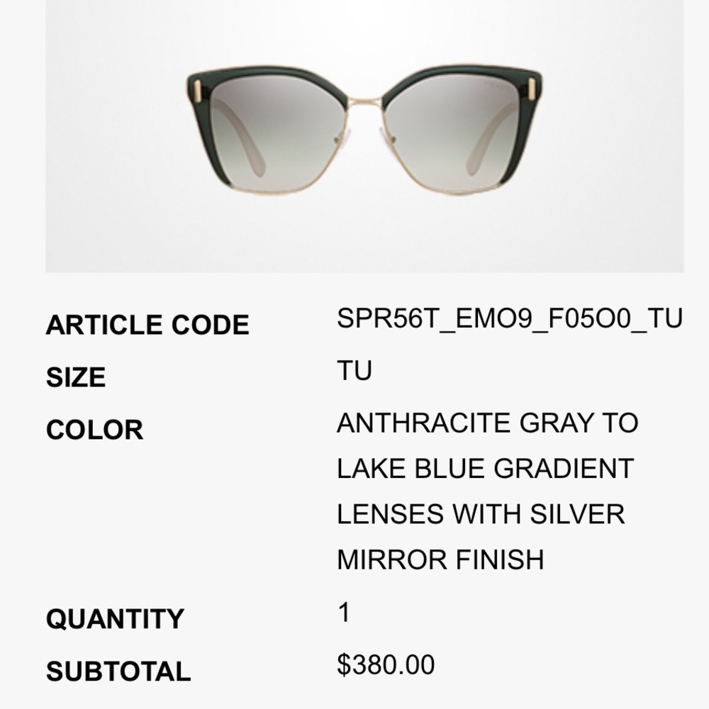 Prada Black Cat-Eye Sunglasses - Picture 11 of 11